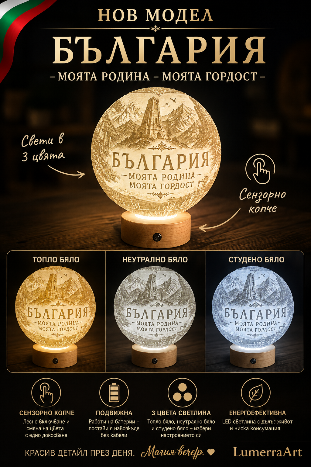 Лампа „България – Моята родина, моята гордост“ - Image 2